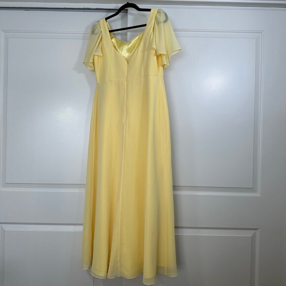 Reverly Bridesmaids Madeline Convertible Chiffon Dress 14P - Picture 5 of 9